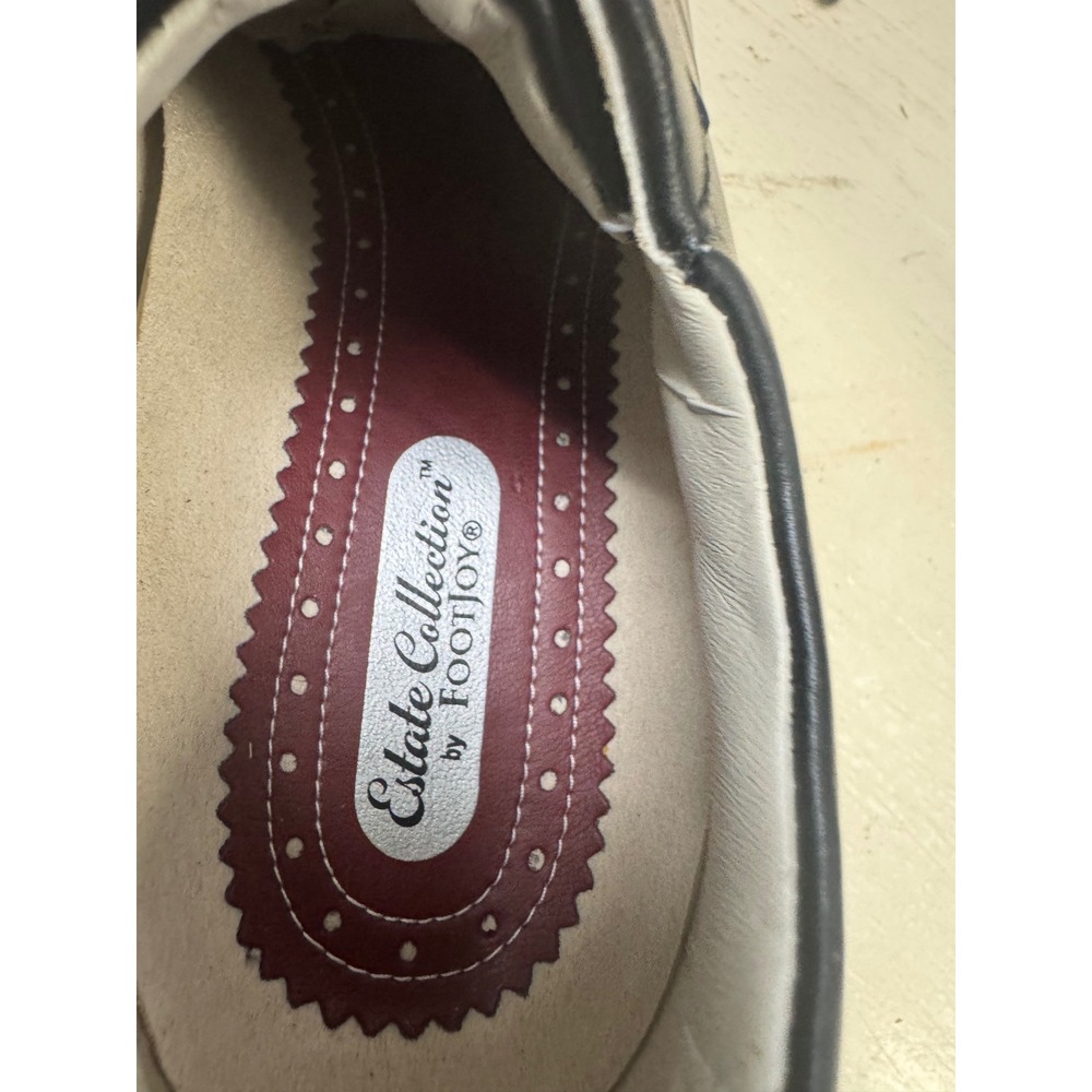 FootJoy Estate Collection Womens Golf Shoes Black Red Leather Spike 99383 Size 6 - Picture 7 of 10
